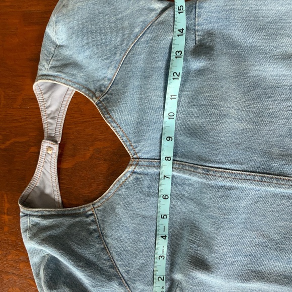 AUTHENTIC RARE VINTAGE CHANEL BLUE DENIM DRESS 38 EXCELLENT PREOWNED CONDITION - Picture 9 of 16